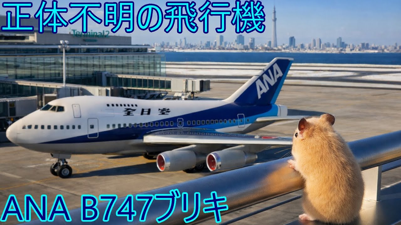 ANA B747ブリキの正体不明の飛行機