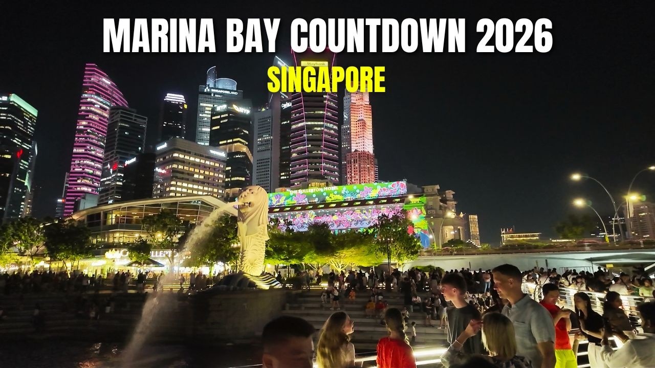 Singapore Marina Bay Countdown 2026 | Brightening Lives Light Show & Marina Bay Walking Tour