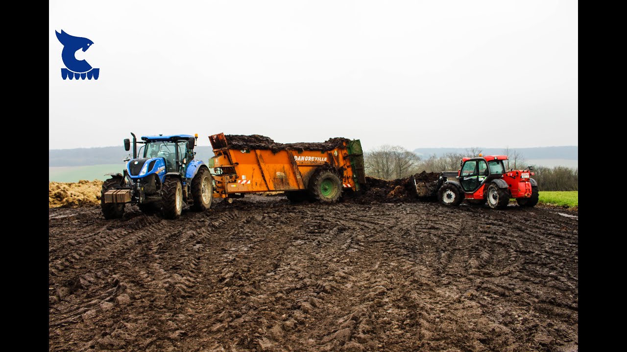 Épandage de Fumier 2016 | NEW HOLLAND T7.230 Tier 4B & Dangreville