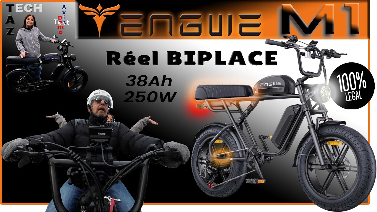 ENGWE M1 le 1er Fatbike BIPLACE 100% Légal - Mon petit COUP DE GUEULE !!!