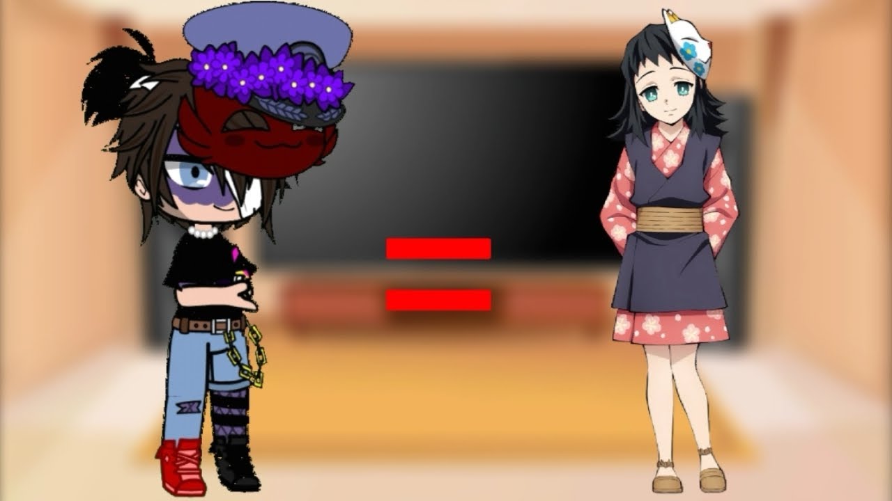 Afton Family react to Michael Afton as Makomo🦊🎭💙//lazy//original//