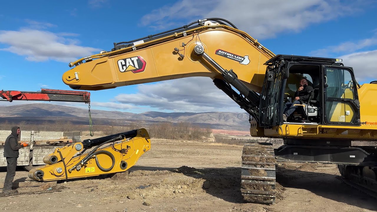 Disassembly & Transport The New Cat 395 In Our Constuction Project - Sotiriadis Constructions - 4k