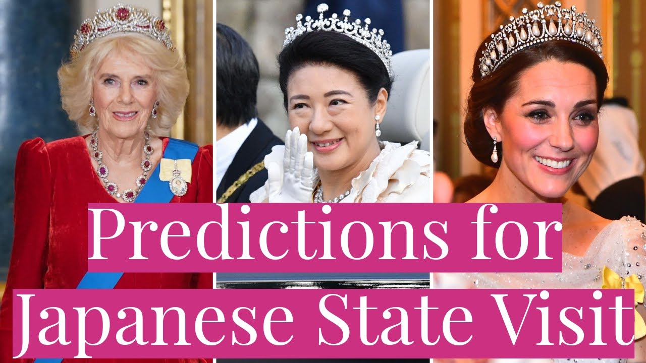 What Tiaras Will Queen Camilla, Empress Masako, Sophie, & Kate Wear at Japanese State Visit to UK?