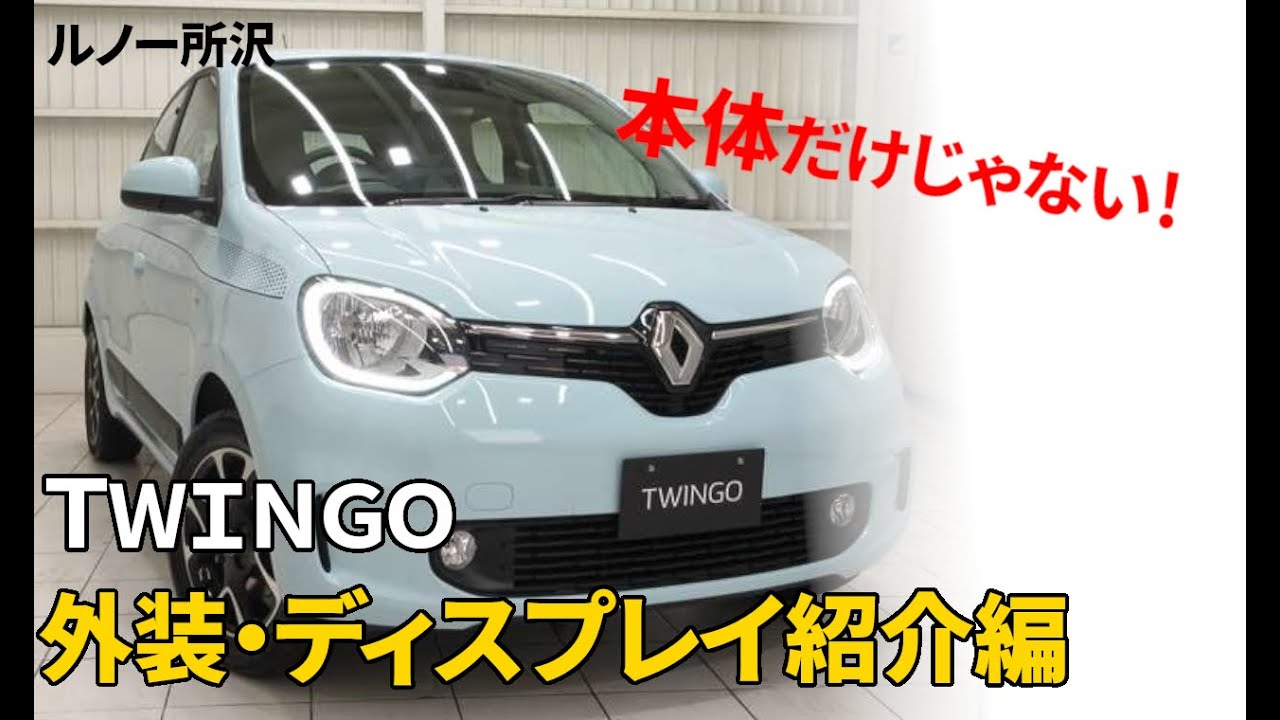 【ルノー所沢】トゥインゴ外装とディスプレイ!!細かく機能チェック!【TWINGO】