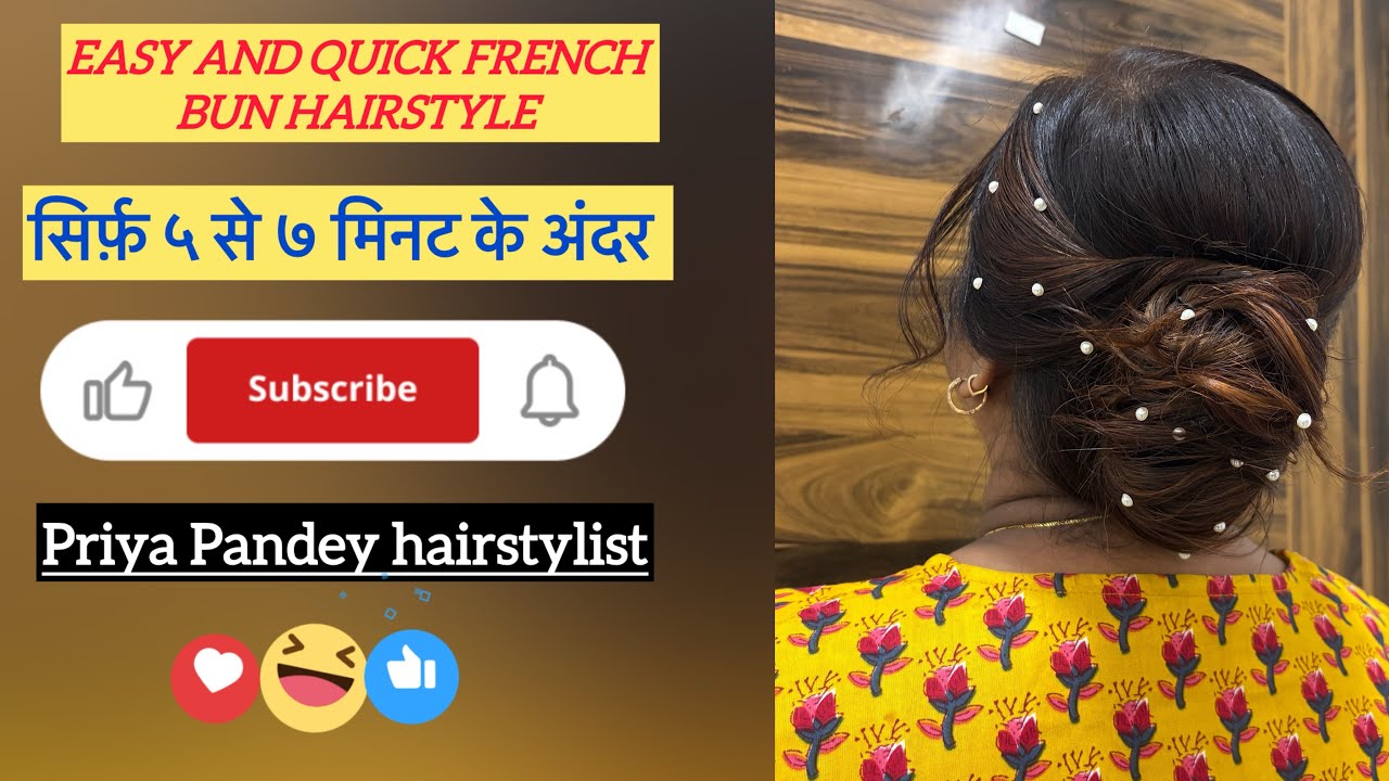 French bun hairstyle tutorial….