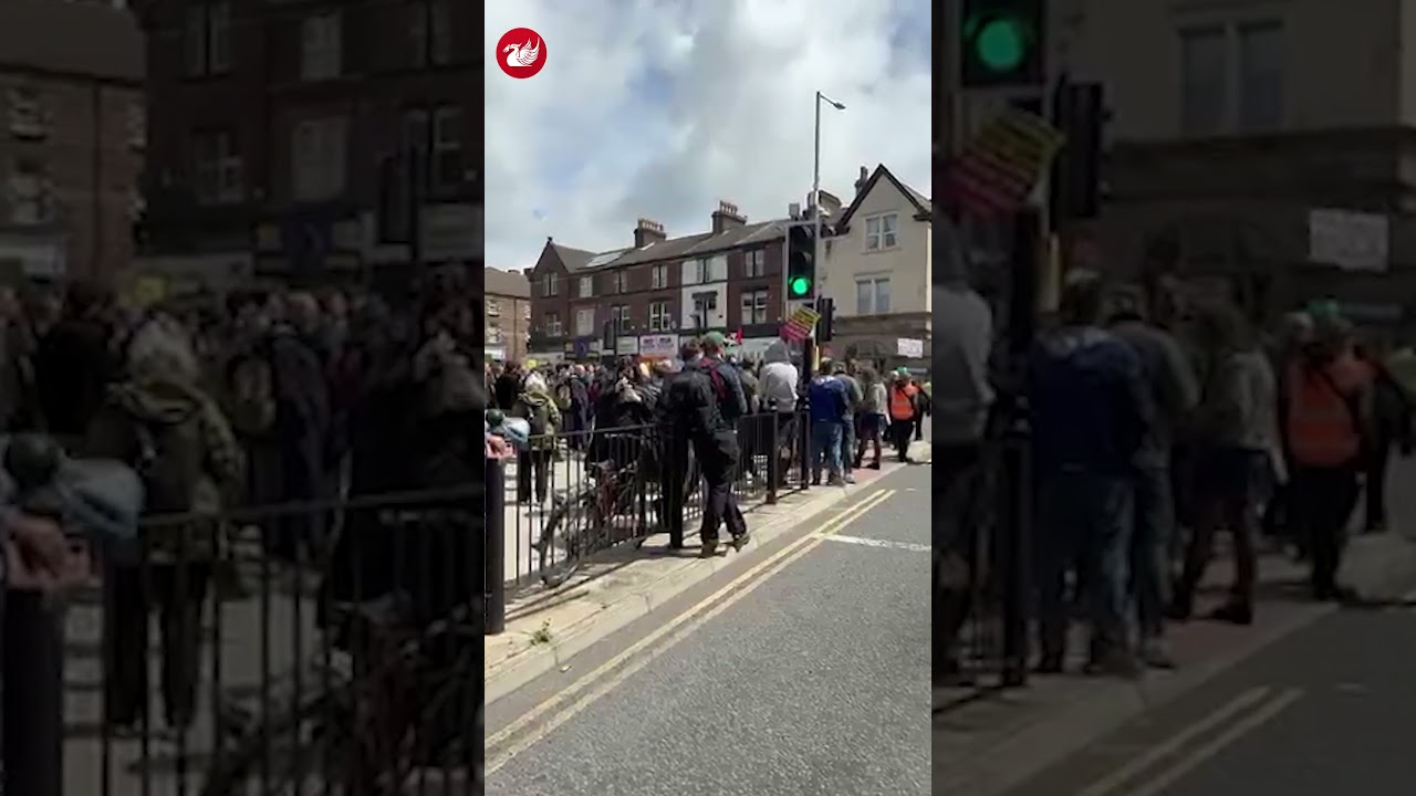 County Road protests as groups gather in area