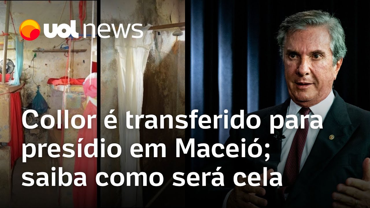 Collor é transferido para presídio em Maceió; saiba como será cela que ex-presidente ficará