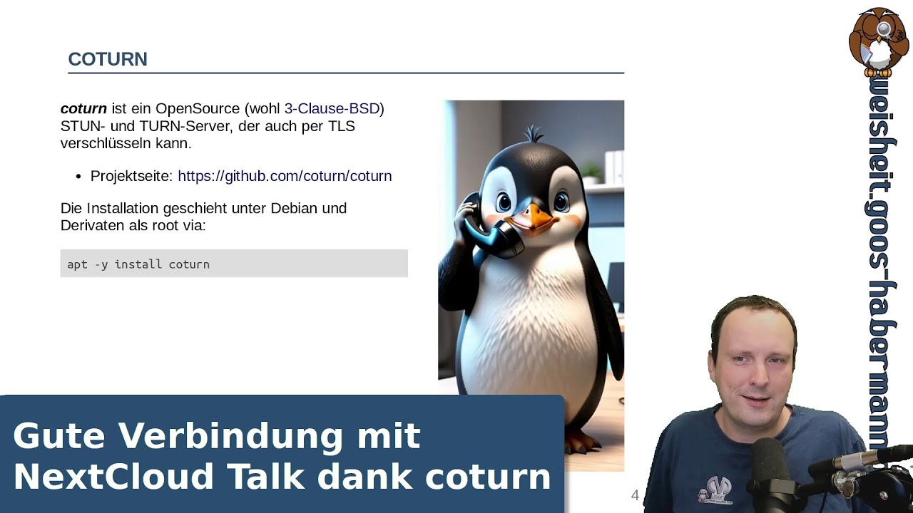 Gute Verbindung mit NextCloud Talk dank coturn