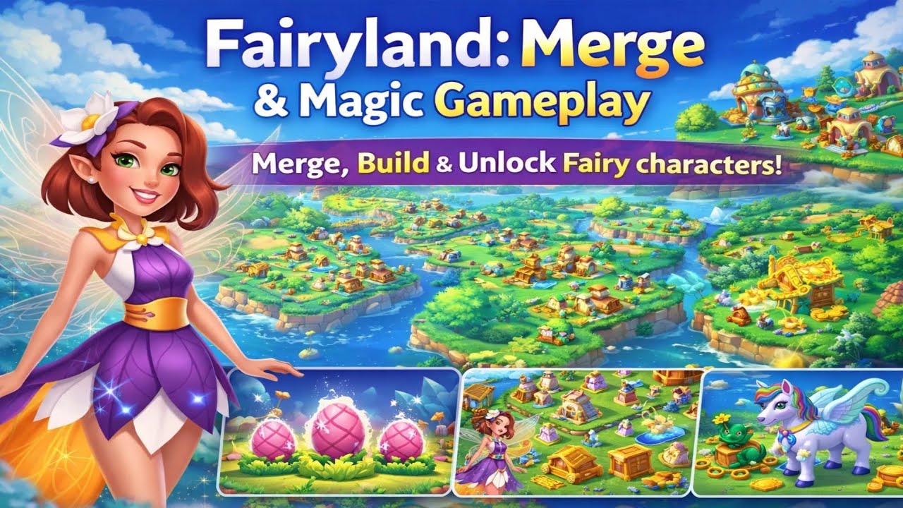 Fairyland: Merge & Magic Gameplay Walkthrough 🐉 | Merge Dragons & Build Your Island! (Android/iOS)