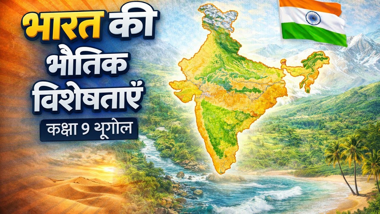 Bharat ki bhautik visheshtaen | भारत की भौतिक विशेषताएँ | Class 9 Geography | NCERT Hindi   