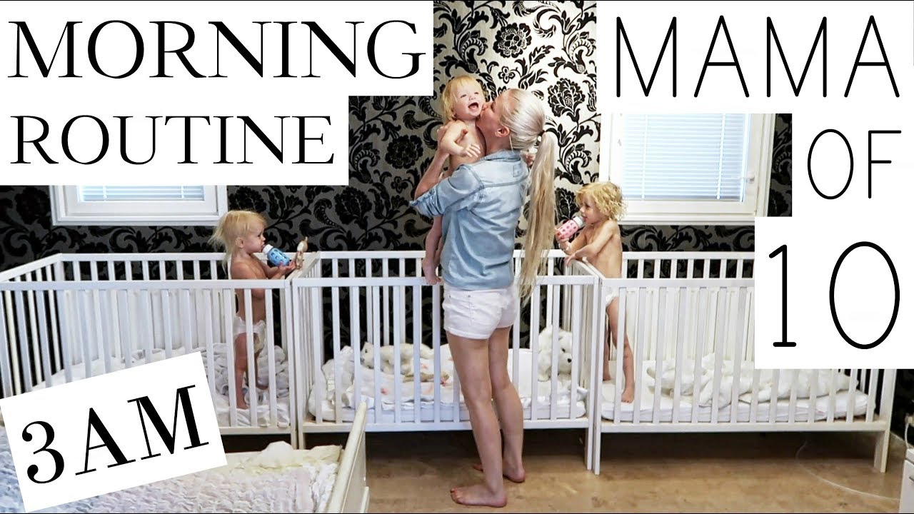 MY MORNING ROUTINE with 10 CHILDREN - ( PART 1/3 )