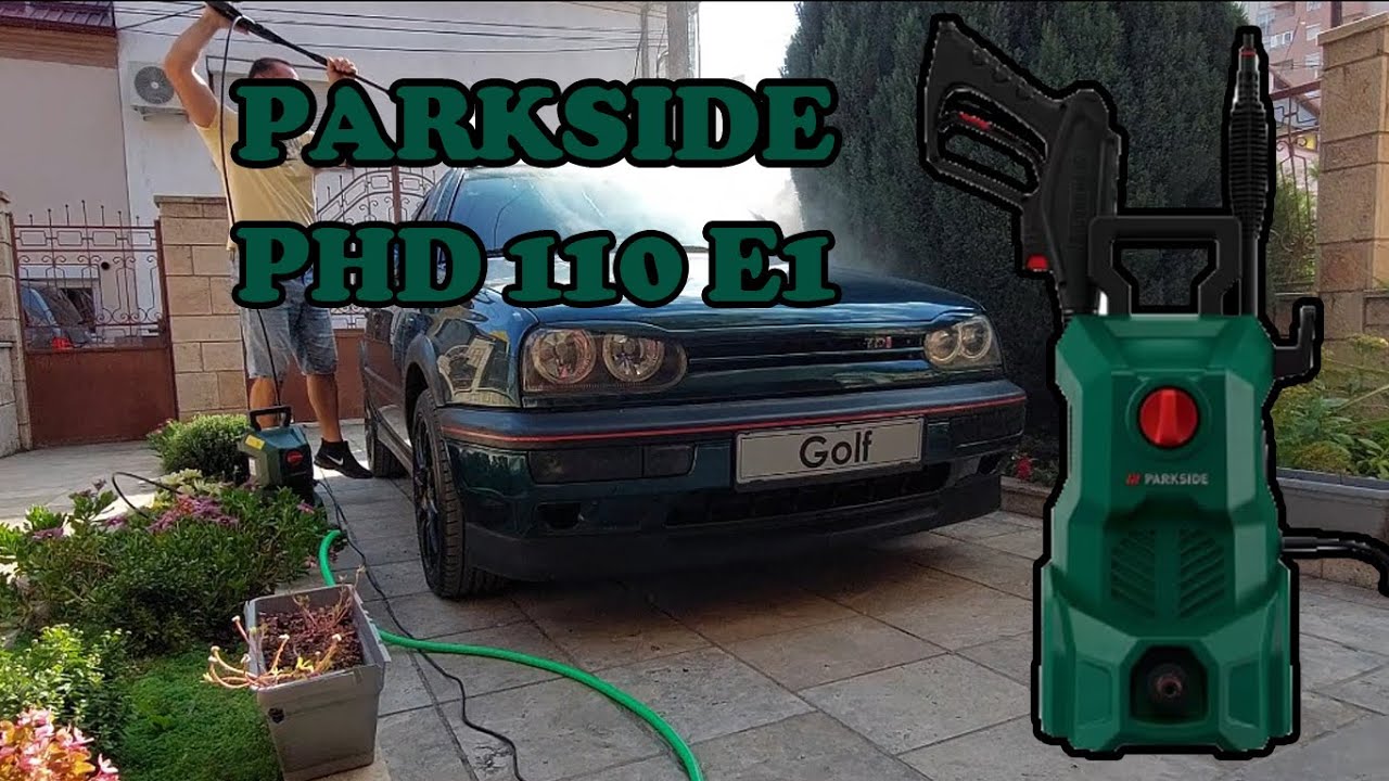 Parkside PHD 110 E1 Pressure Washer lidl - Cleaning My Volkswagen Golf 3