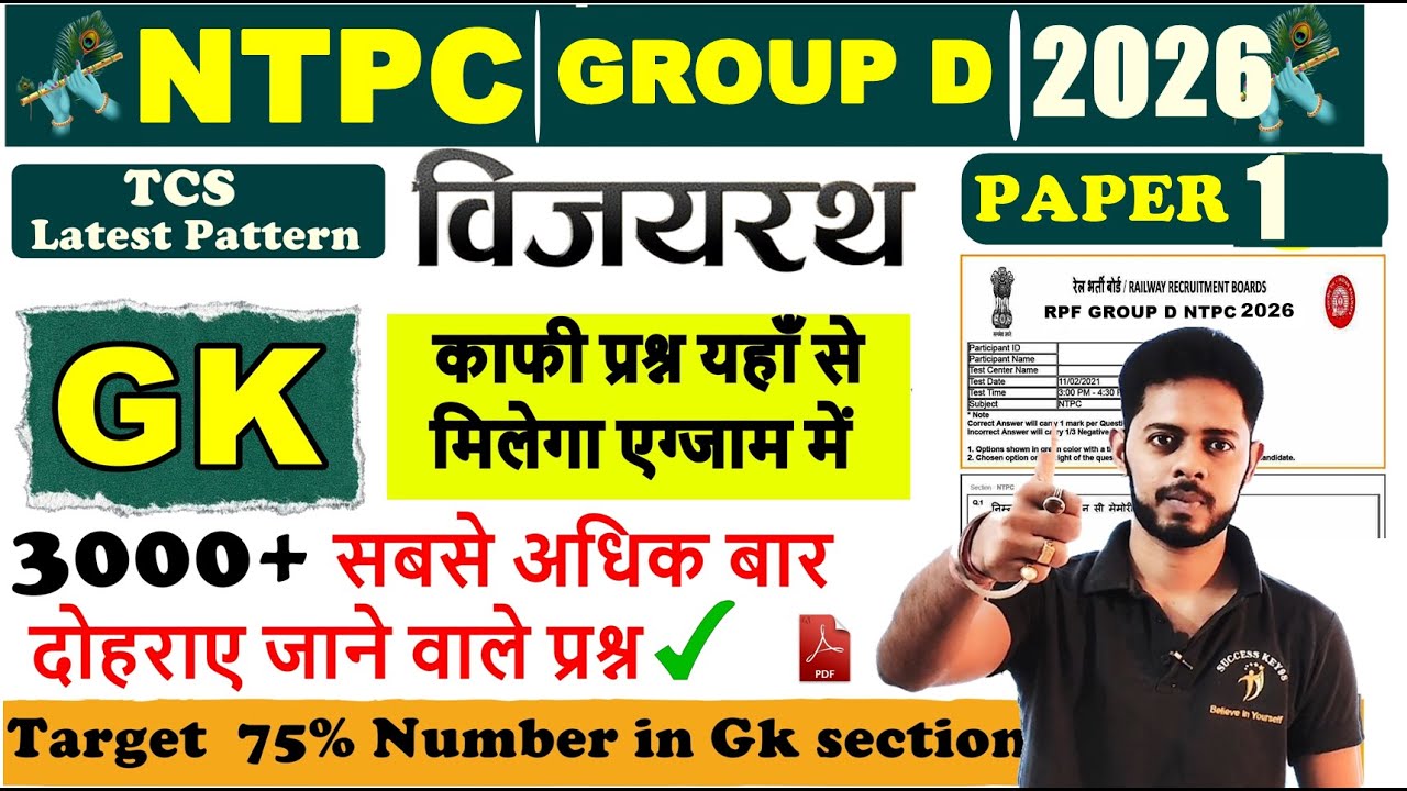 🚨RRB NTPC 2026|  Practice set 1 | NTPC GK Preparation Strategy | RRB NTPC 2025 GK PYQ | NTPC GK 2026
