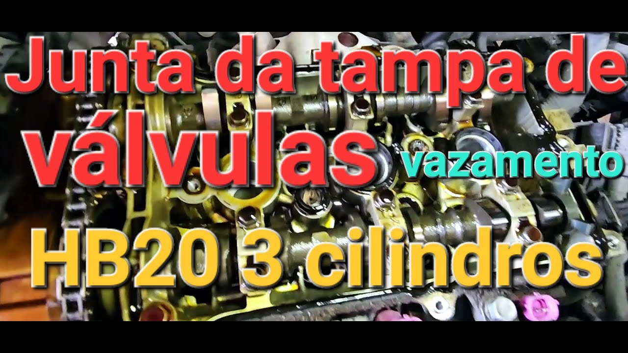 junta da tampa de válvulas HB20  3 cilindros,  como desmontar?