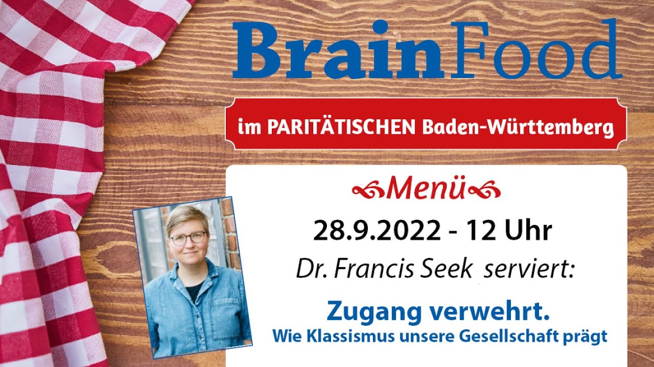 Brainfood: Zugang verwehrt. Wie Klassismus unsere Gesellschaft pr&auml;gt