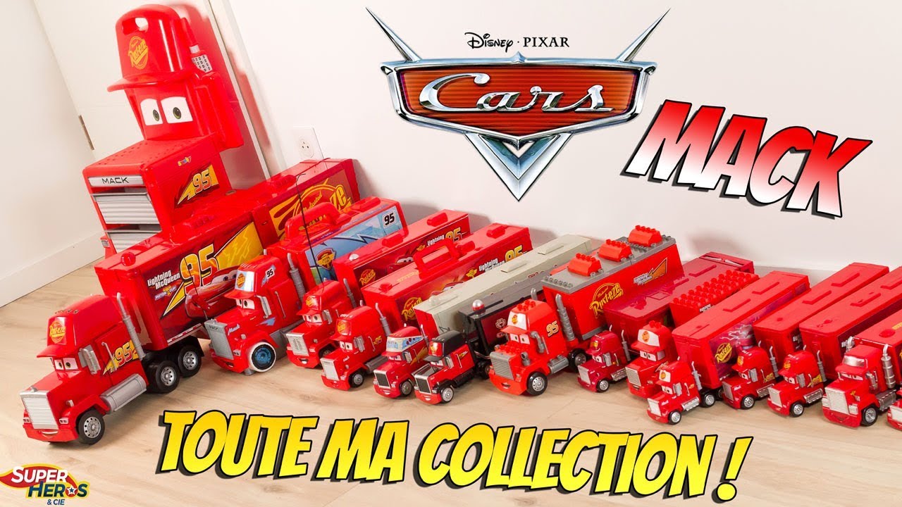 Disney Cars Mack грузовик огромная коллекция игрушек распаковка молнии McQueen