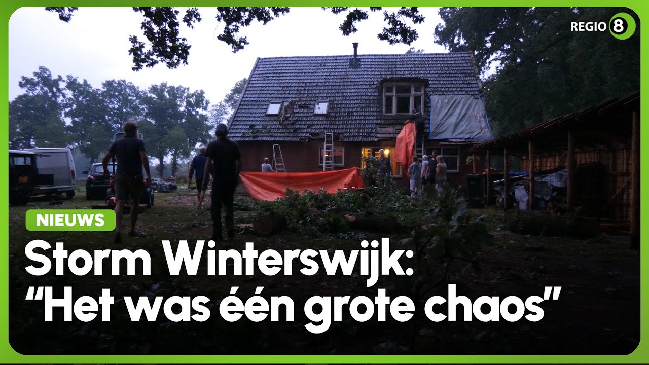 Wateroverlast en veel schade na zware storm in Winterswijk: 'Het was echt heftig'