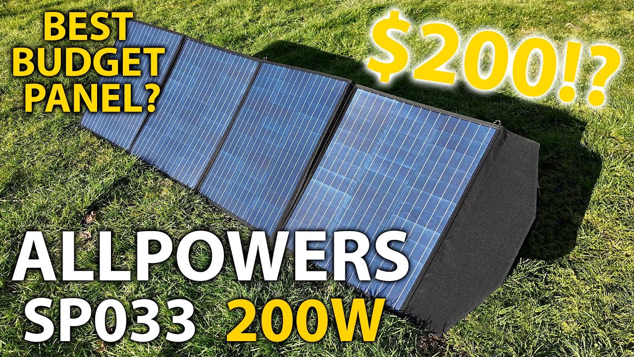 Allpowers 200W SP033 Folding Solar Panel Review - Budget Beauty!