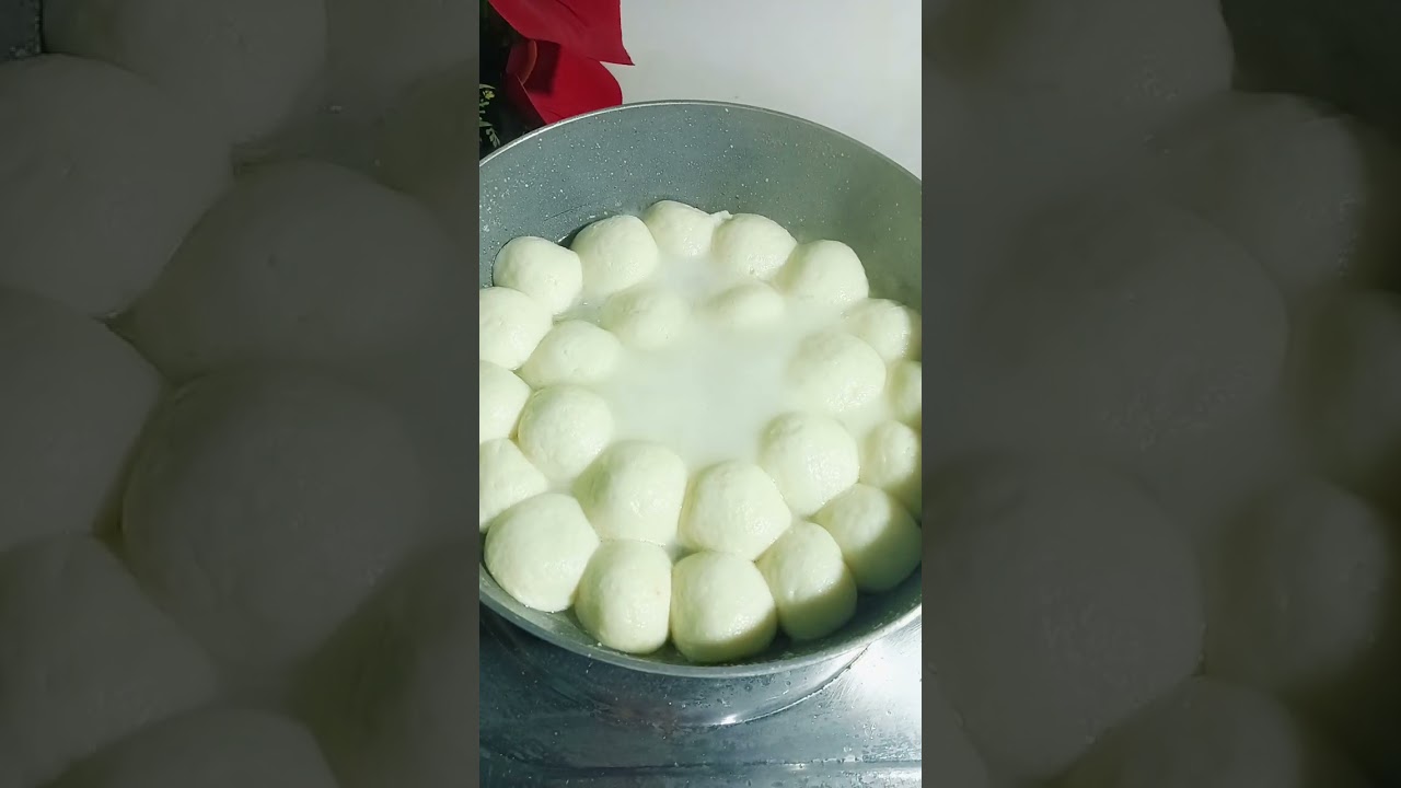 রস গোল্লা রেসিপি 🥰 #food #cooking #recipe 