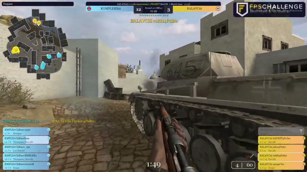 BALAVCiii vs KOMPLEKSiii | LB Round 6 - Partial | Call of Duty 2: 20th Anniversary Tournament
