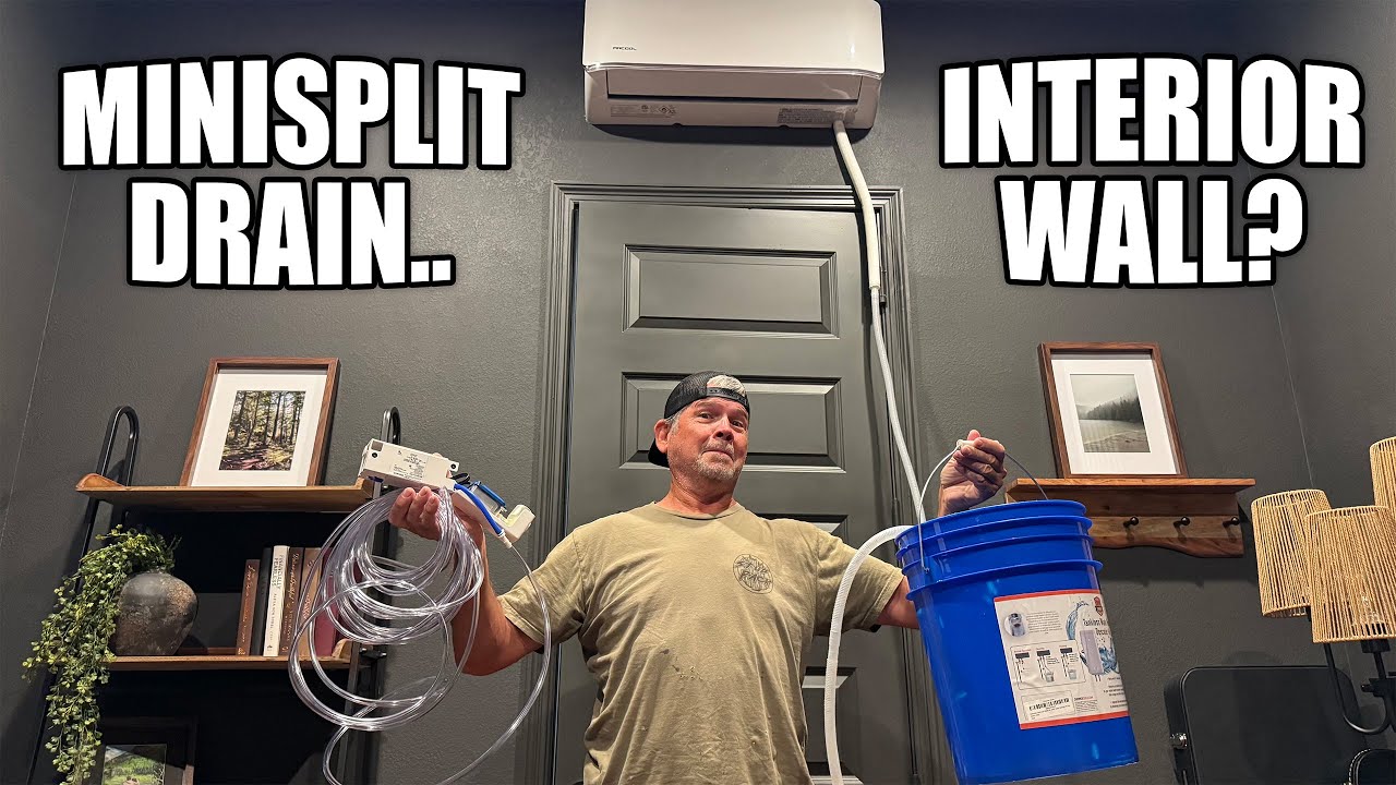 Mini Split Drain Solution | DIY Condensate Pump on an Interior Wall