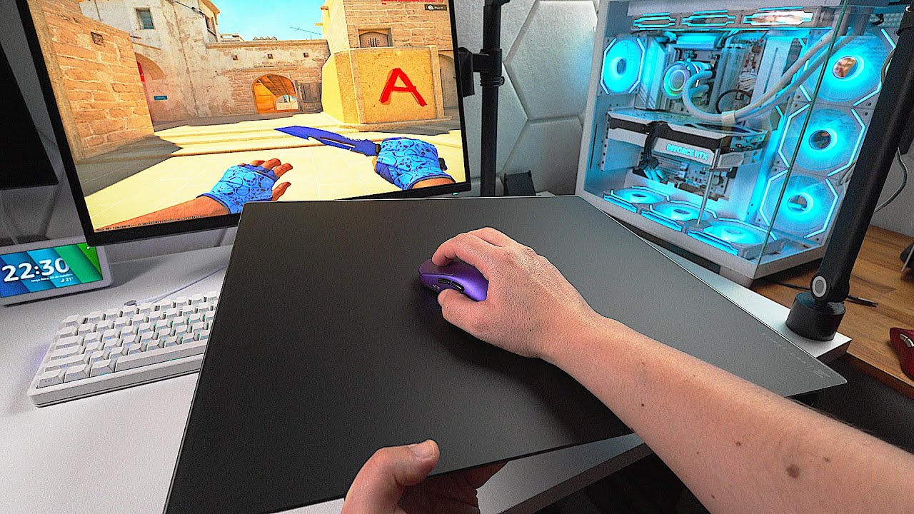 Gameplay CS2 OLED 360hz + Mousepad de vidro 100% feito no Brasil! Mousepad Mondes Pro Review