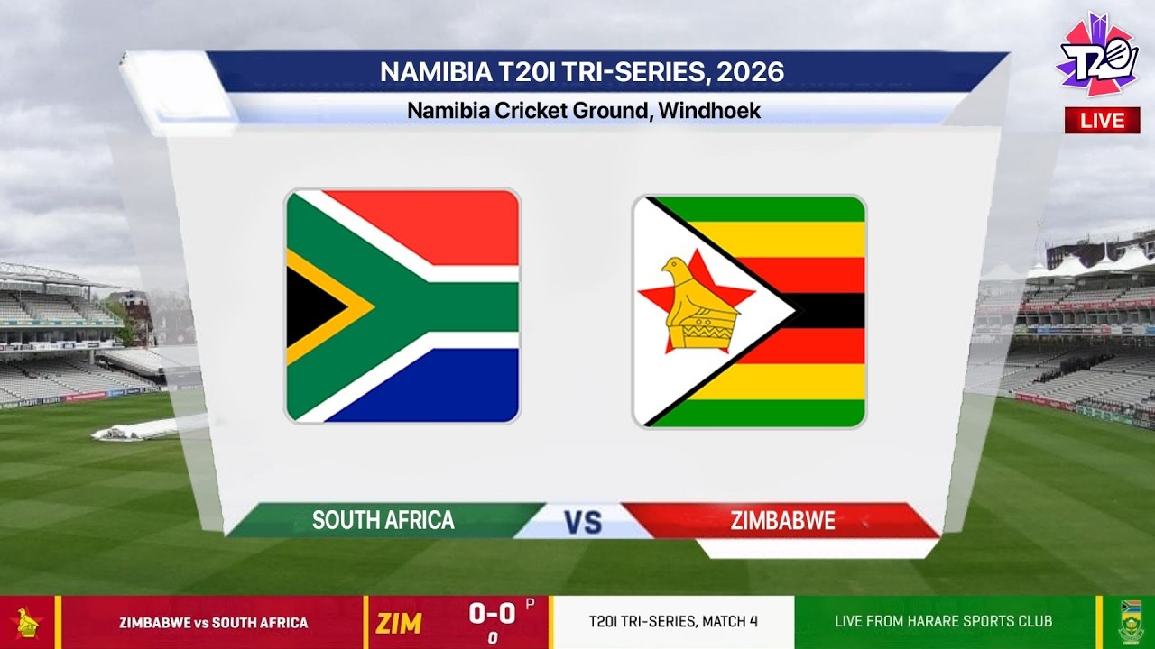 🔴 Live: South Africa Vs Zimbabwe &ndash; Final | Live Score & Commentary | SA vs ZIM 2026