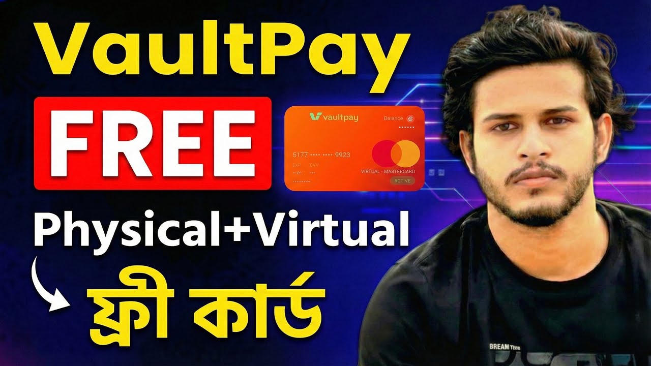How to get Free Physical Card | VaultPay Virtual VisaCard | How to Apply!