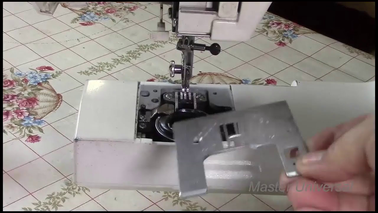 Как поставить и отрегулировать новую игольную пластину на Janome MYExcel 18W. Видео №107.