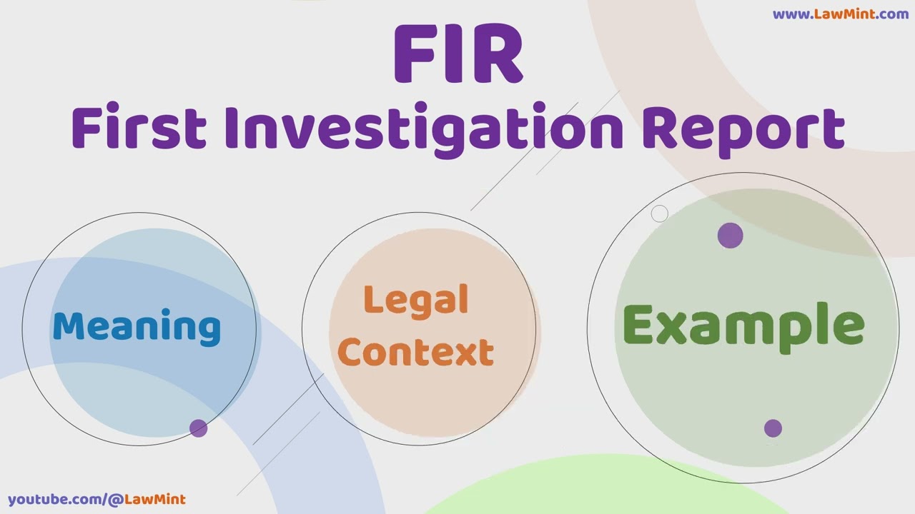 FIR First Information Report Meaning Legal Context & Example Legal Terms Simplified @LawMint