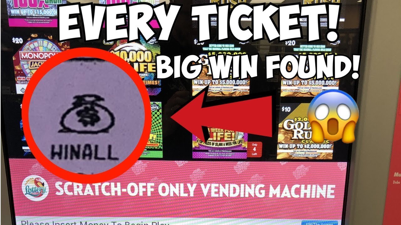 I BOUGHT EVERY TICKET IN THE LOTTERY MACHINE!!!