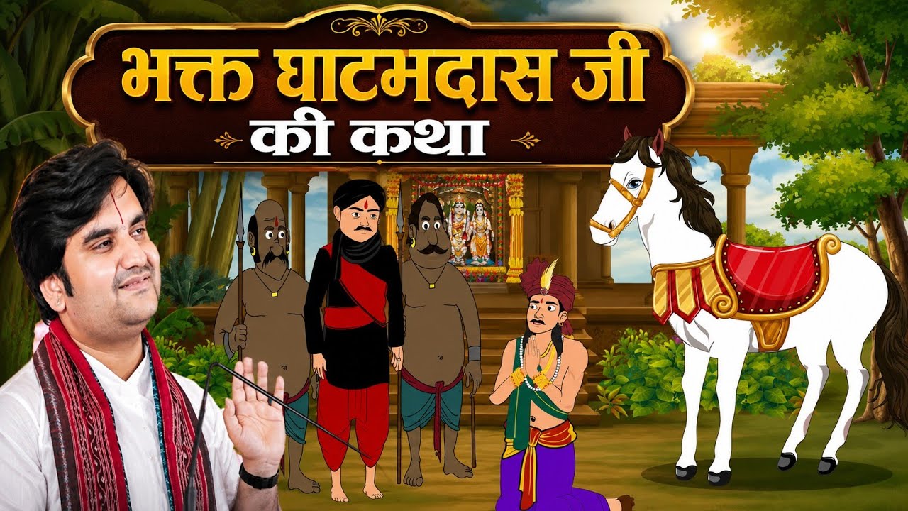 एक चोर बना ठाकुर जी का भक्त | भक्त घाटमदास जी की कथा| krishnaleela | @bhaktiPath 