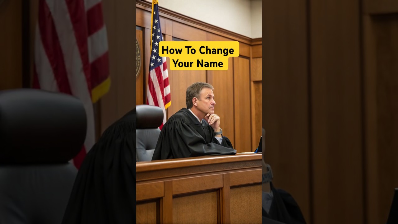 how to change your name legally