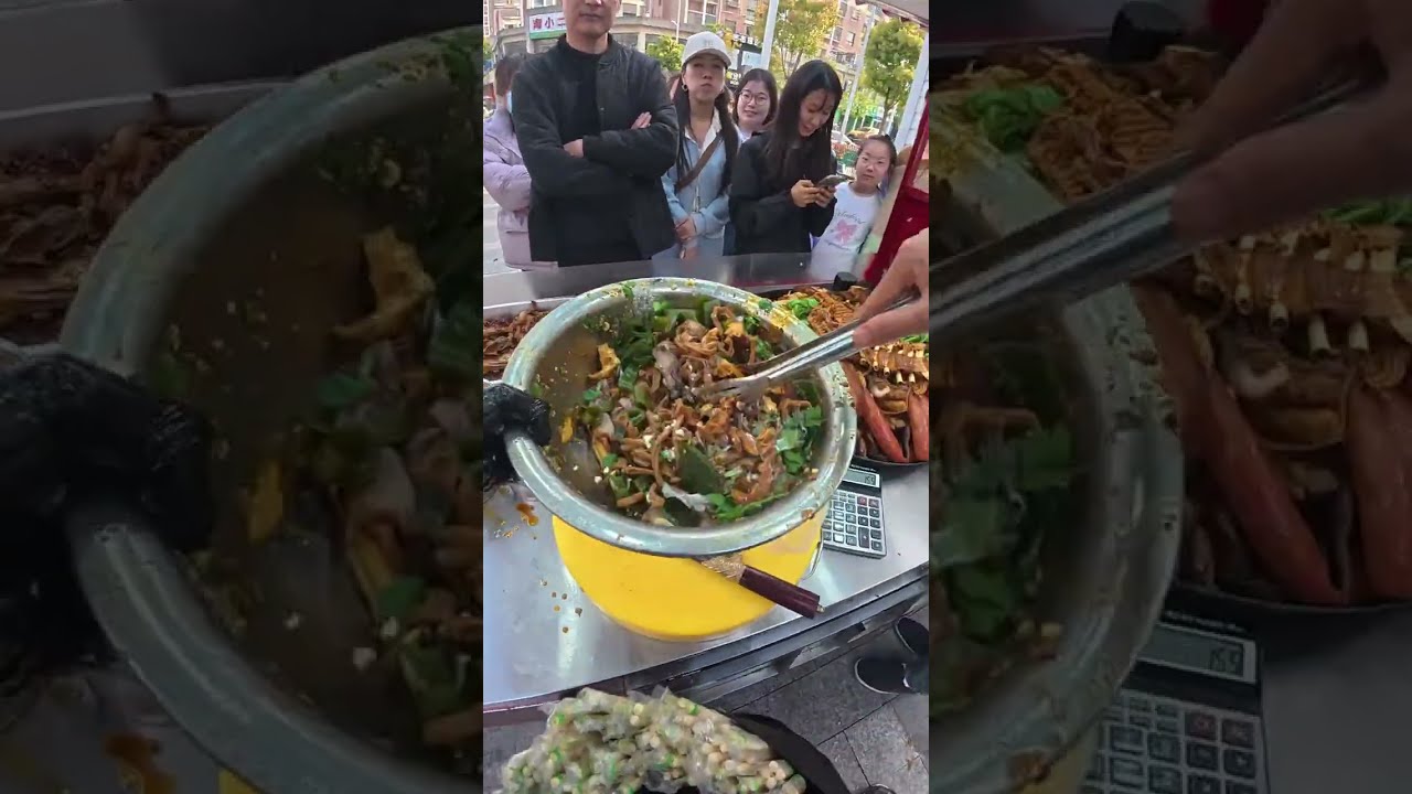 Make braised vegetables and braised meat to sell to make money, and customers queue up to buy them.