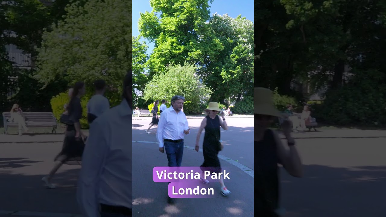 🇬🇧 Walk Through Victoria Park, London  #travel #tourist#london  #VictoriaPark #shorts