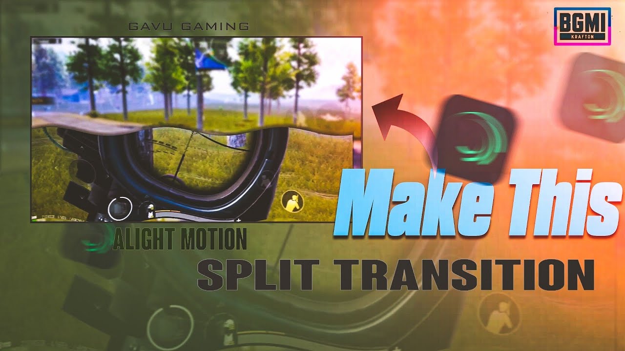 Split Screen Transition in Alight motion | Split Transition Tutorial For Pubg |Bgmi Montage tutorial