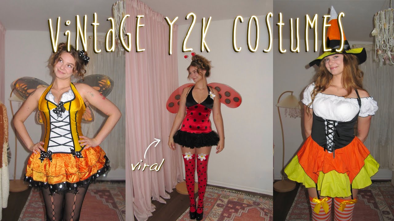 trying on VIRAL vintage y2k halloween costumes so you don't have to