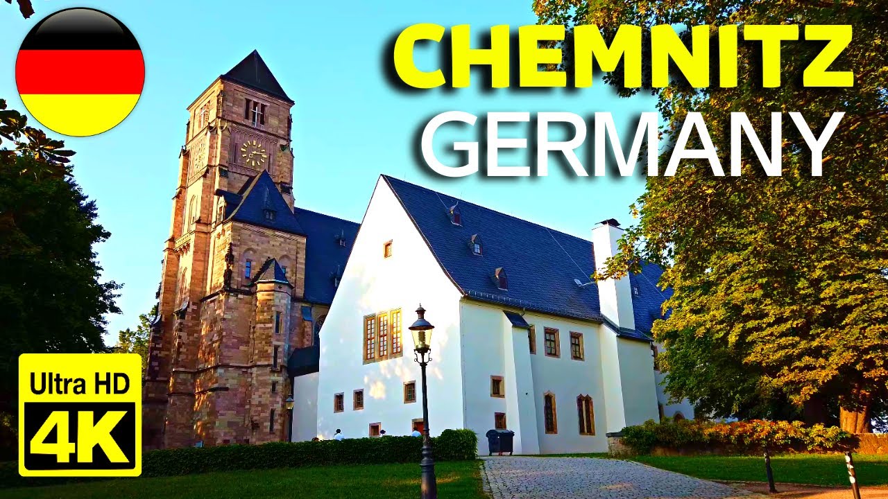 🇩🇪 Walking Tour in CHEMNITZ / Germany - 4K 60fps (UHD)