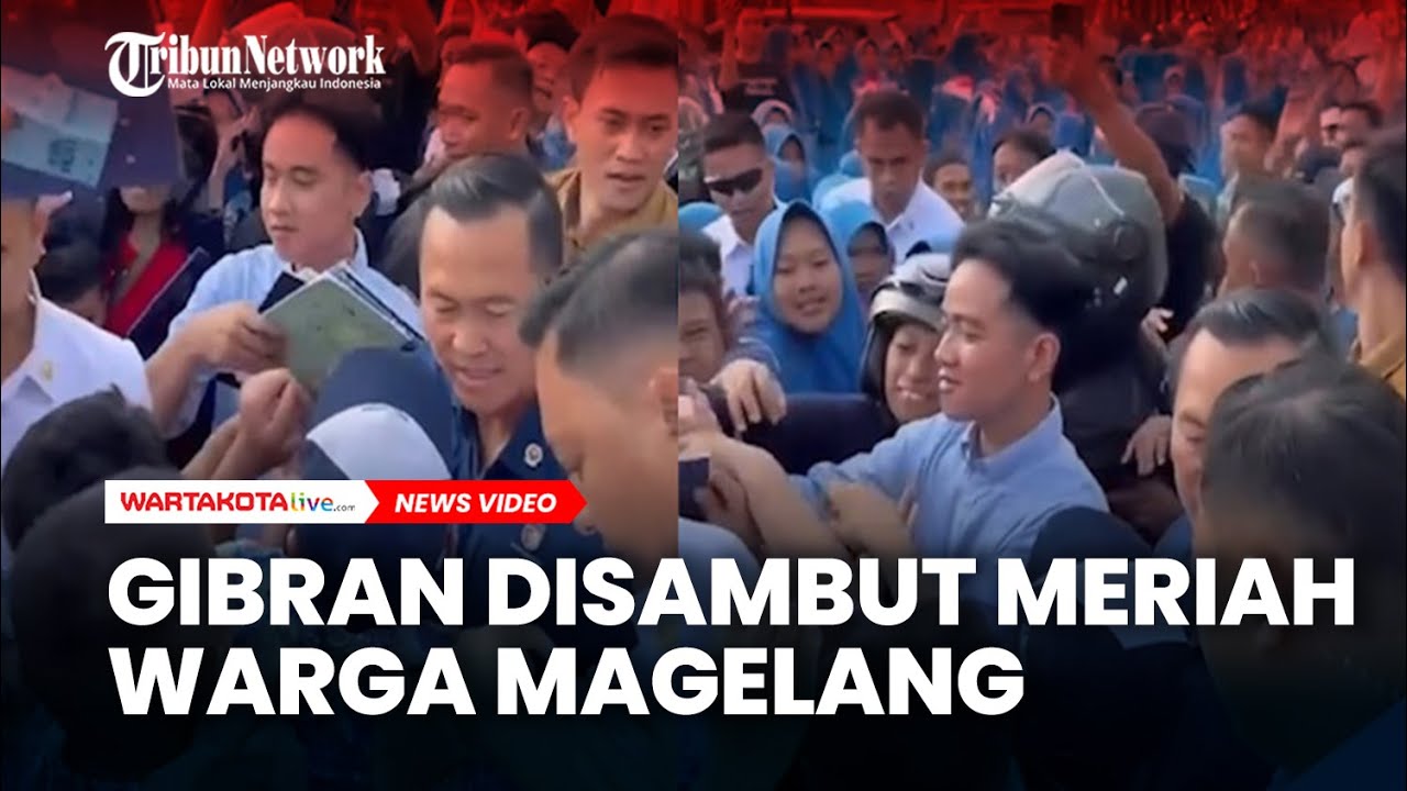 Wapres Gibran Rakabuming Raka Disambut Antusias Warga SetelahTiba di Akademi Militer Magelang
