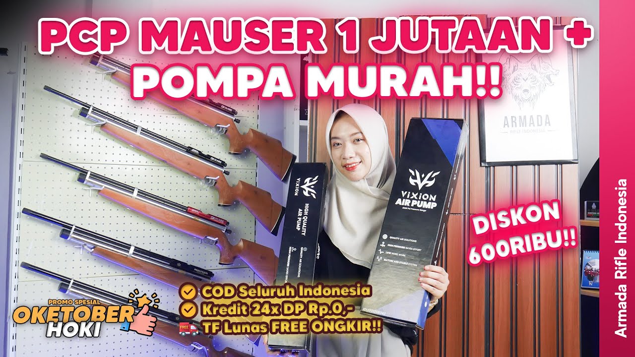 LOW PRICE! MAUSER PCP FOR 1 MILLION IDR + CHEAP PUMP! 600 THOUSAND IDR Discount UNREASONABLE PROM...