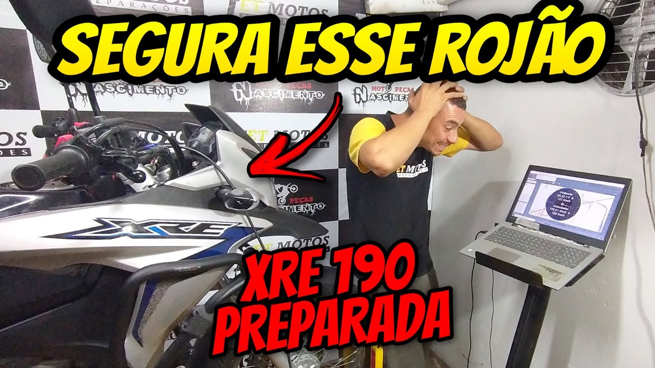 XRE190 CABEÇOTE, COMANDO, TAXA, RPM+ E KMFIX  Parte 2