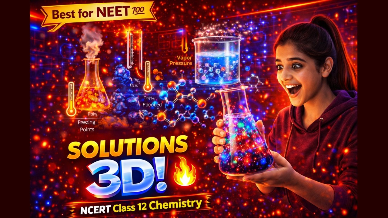 🔥 Solutions | 3D Animated | NCERT Class 12 Chemistry | Best for NEET 💯