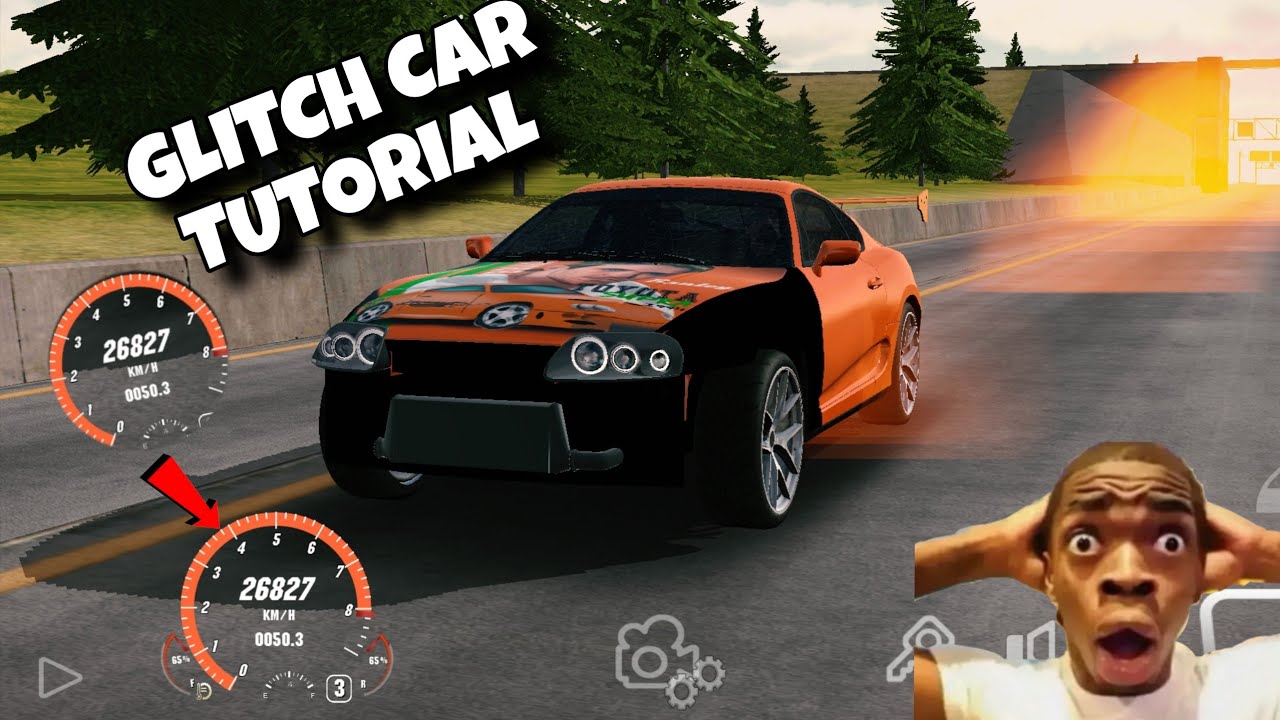 Glitch Car Tutorial 😵😵 || Supra Mk4 Full Speed || Car Parking Multiplayer 1 