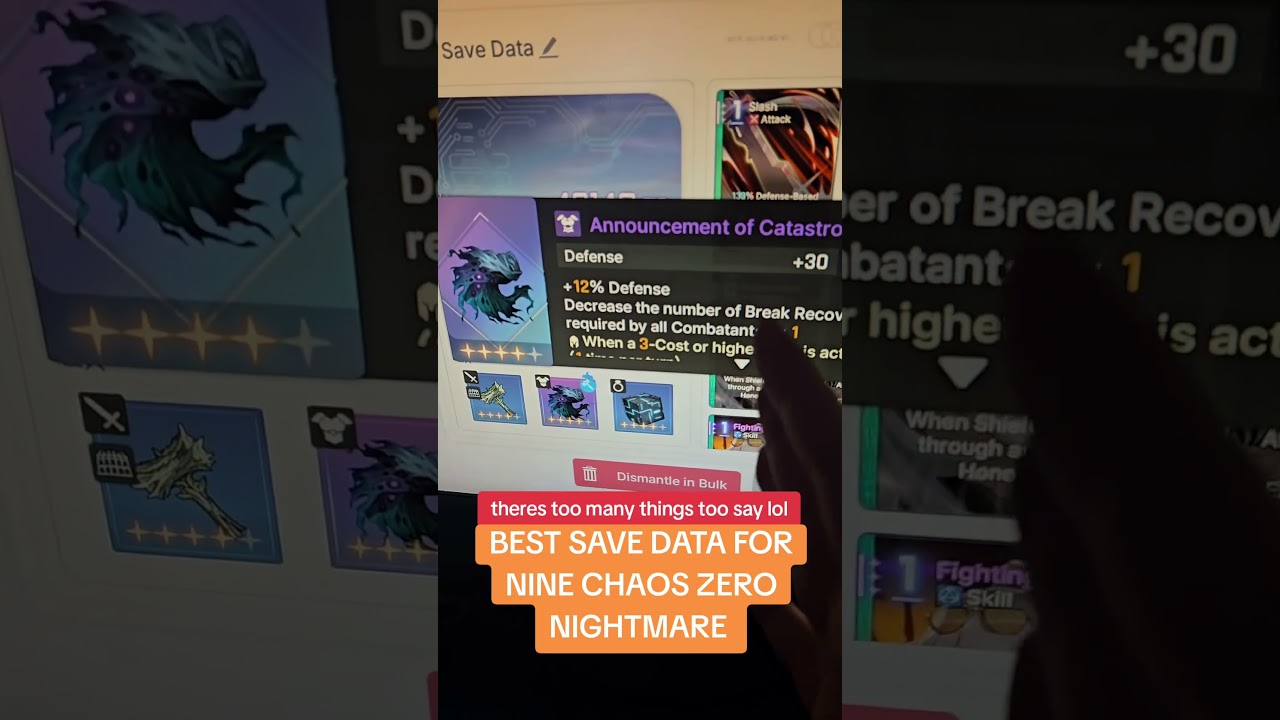 BEST NINE SAVE DATA CHAOS ZERO NIGHTMARE #chaoszeronightmare