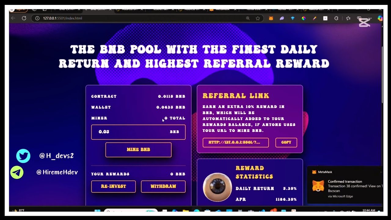 OWN WEB3 MINING  DAPP AND STEP INTO THE ROLE OF CEO TO GENERATE DAILY INCOME FROM MINERS