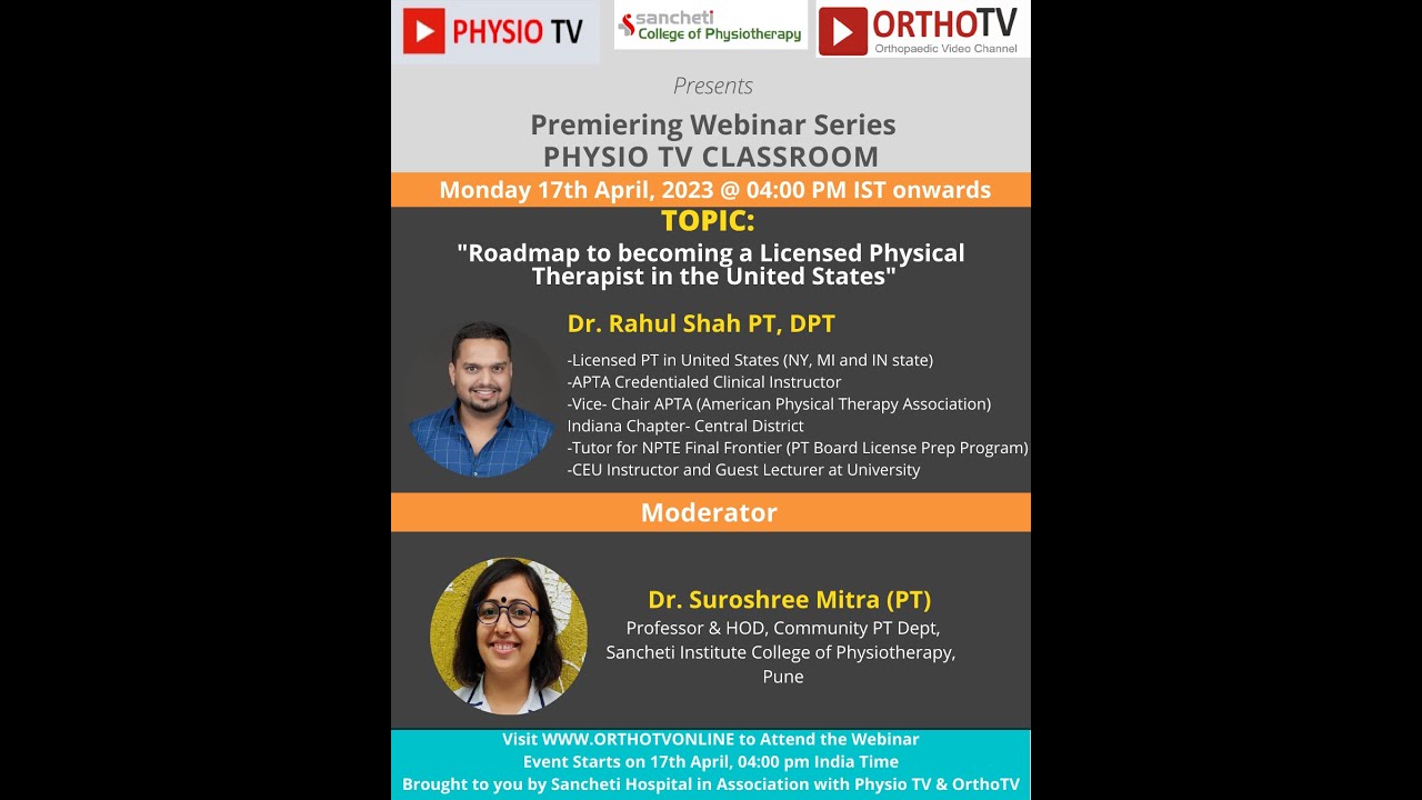 PHYSIO TV: 'Roadmap to becoming a Licensed Physical Therapist in the United States'