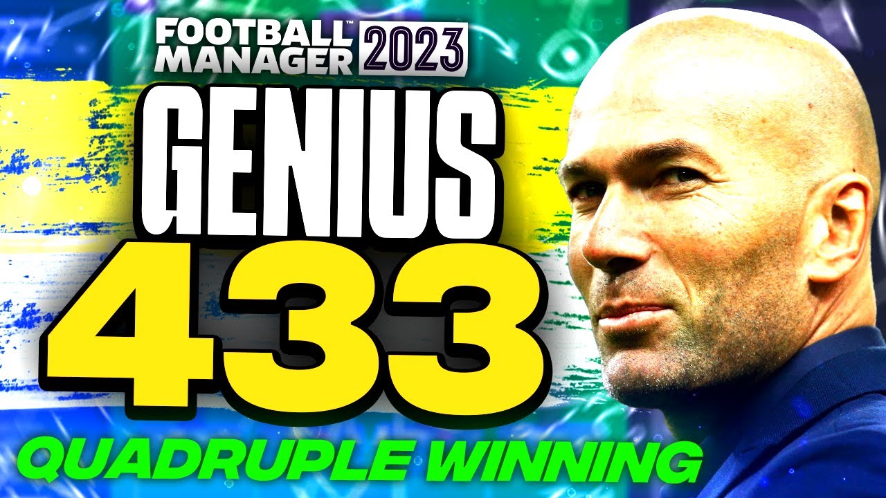 ГЕНИАЛЬНАЯ схема Зидана 4-3-3 | 92% побед и четыре победы! | Тактика FM23