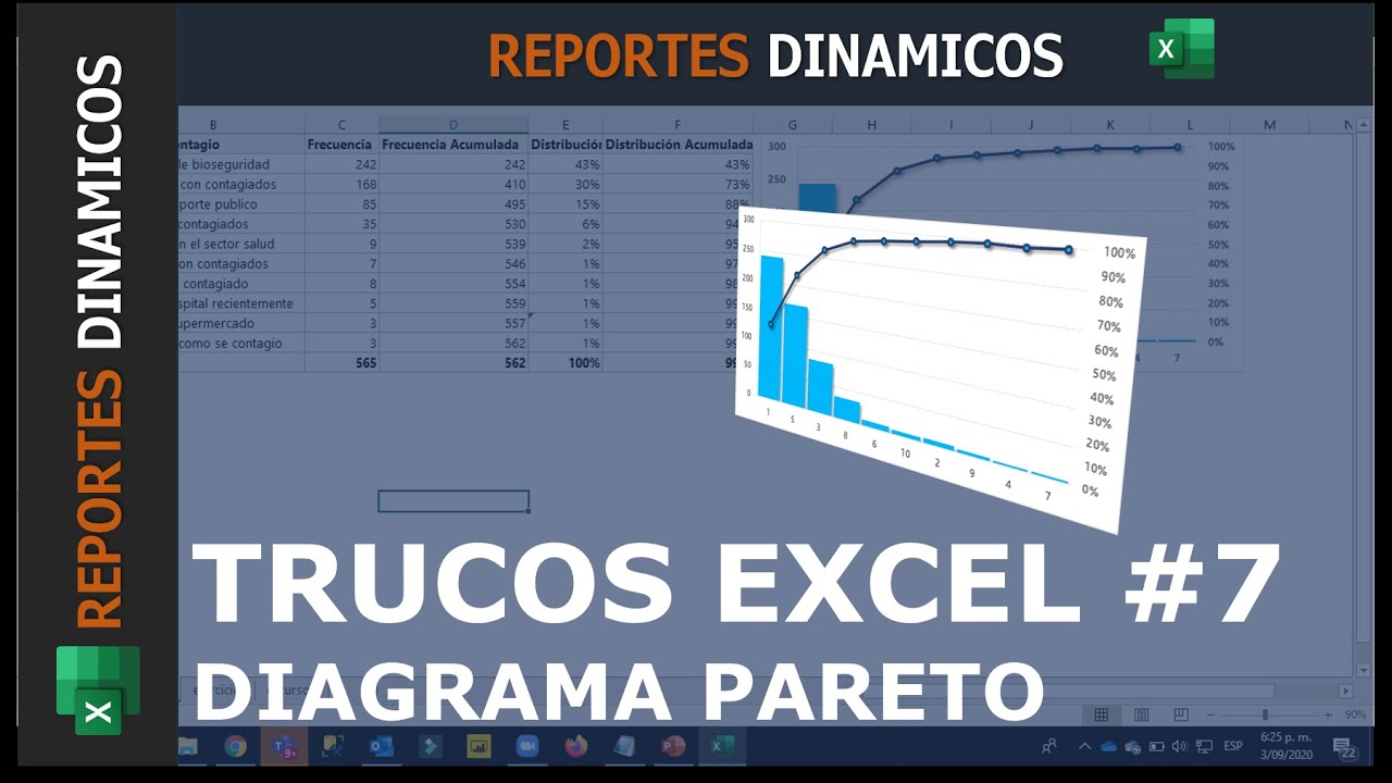 Como hacer diagrama de pareto TRUCOS EXCEL #7