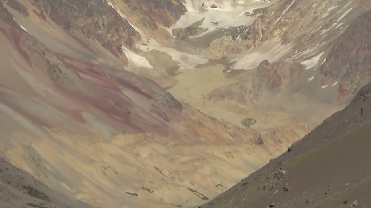 Visiting the site of the  famous  Andes plane crash.