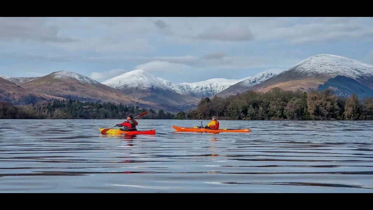 Kayaking Loch Lomond, 9 mile circuit around the islands.